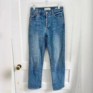 Aritzia Denim Forum THE ARLO HIGH RISE STRAIGHT 28L Size 26